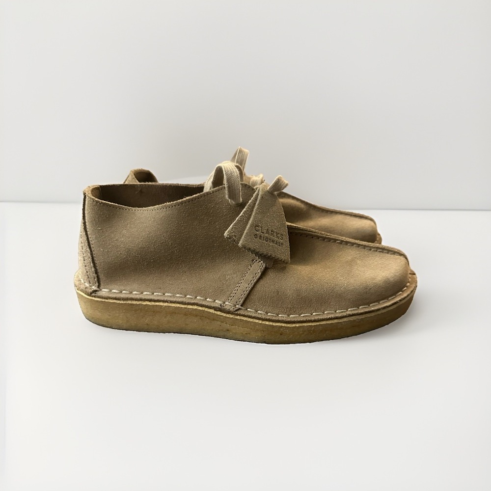 Clarks Originals Men's 9.5 Desert Trek Wolf Suede Boots Shoes
